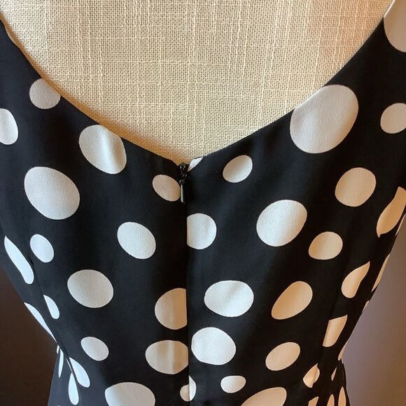 John Roberts Sleeveless Polka Dot Dress - Picture 5 of 7